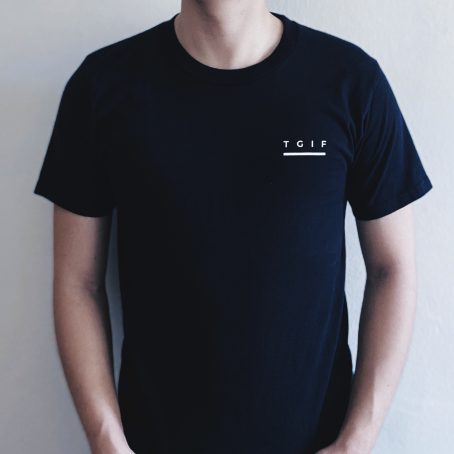 TGIF Tee Black - Male Model